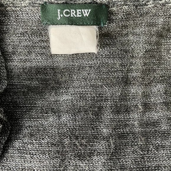 J.CREW Ruffled Gray Sweater - Picture 3 of 4